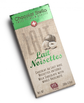 Chocolat Stella " Lait Noisettes" Premium